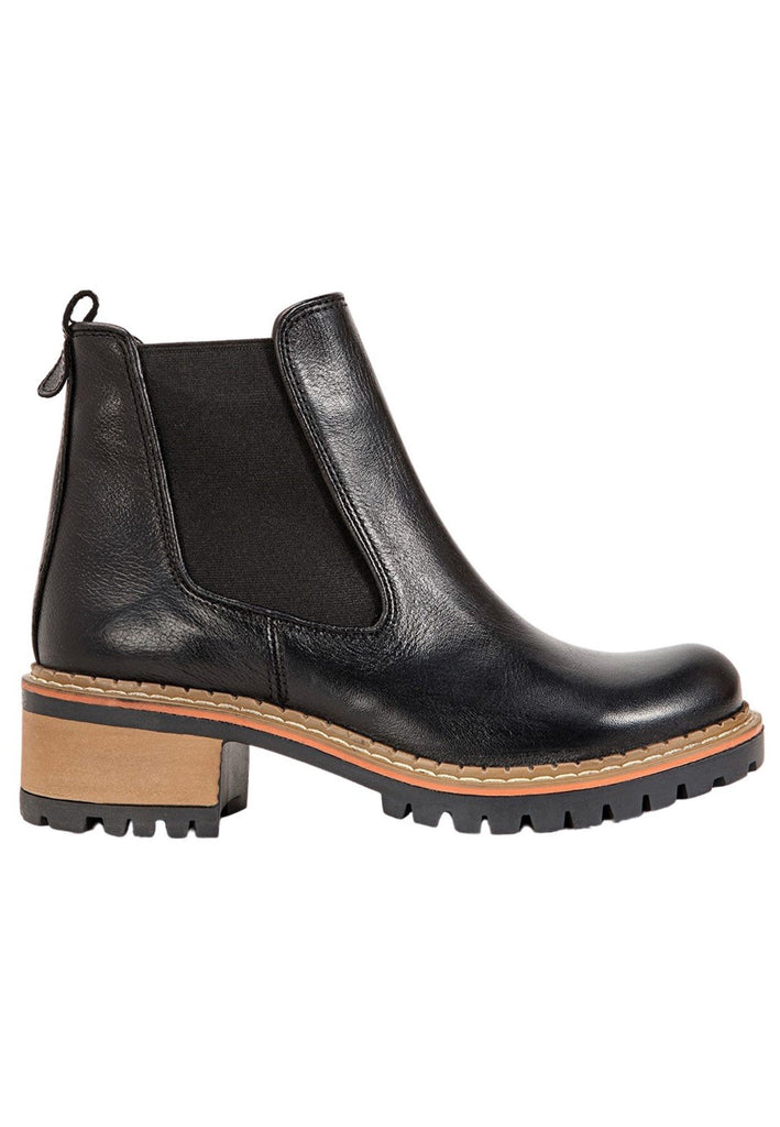 Inuovo Stiefelette Leder Schwarz - surf4shoes