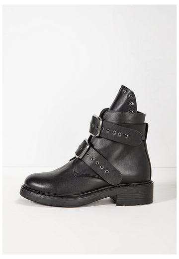 Inuovo Stiefelette Leder Schwarz - surf4shoes