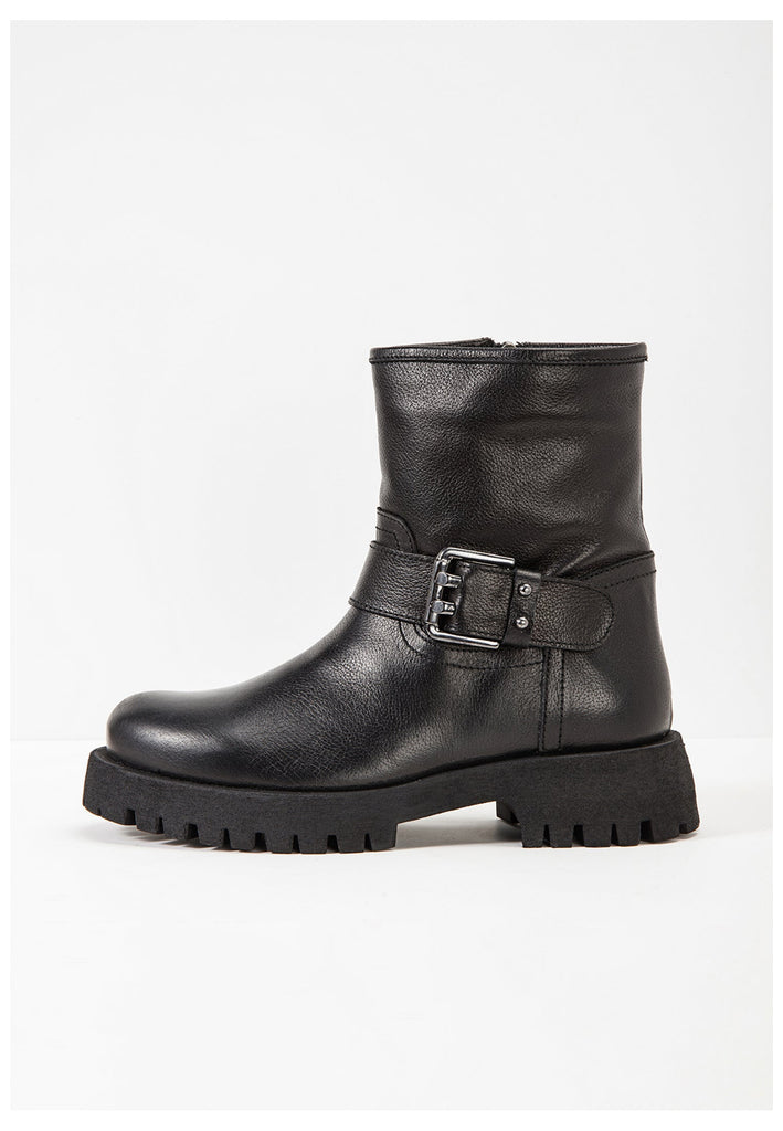 Inuovo Stiefelette Leder Schwarz - surf4shoes