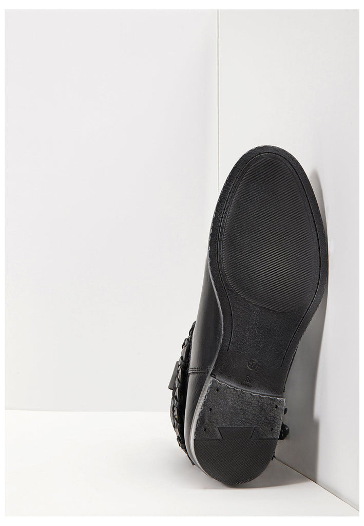 Inuovo Stiefelette Glattleder Schwarz - surf4shoes