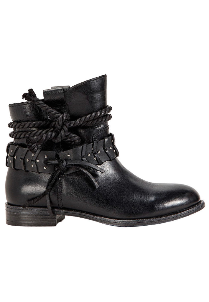 Inuovo Stiefelette Glattleder Schwarz - surf4shoes