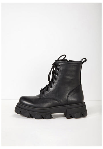 Inuovo Stiefelette Leder Schwarz - surf4shoes
