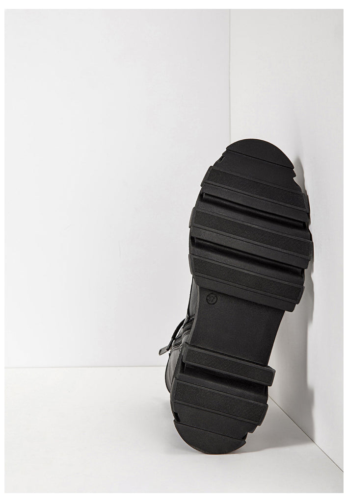 Inuovo Stiefelette Leder Schwarz - surf4shoes