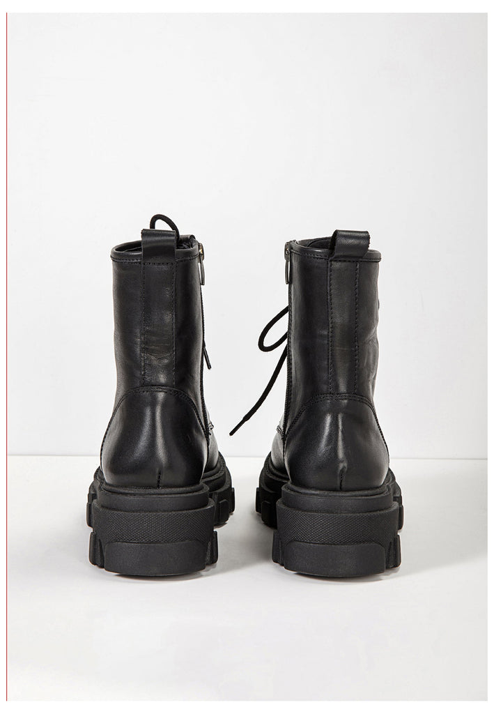 Inuovo Stiefelette Leder Schwarz - surf4shoes