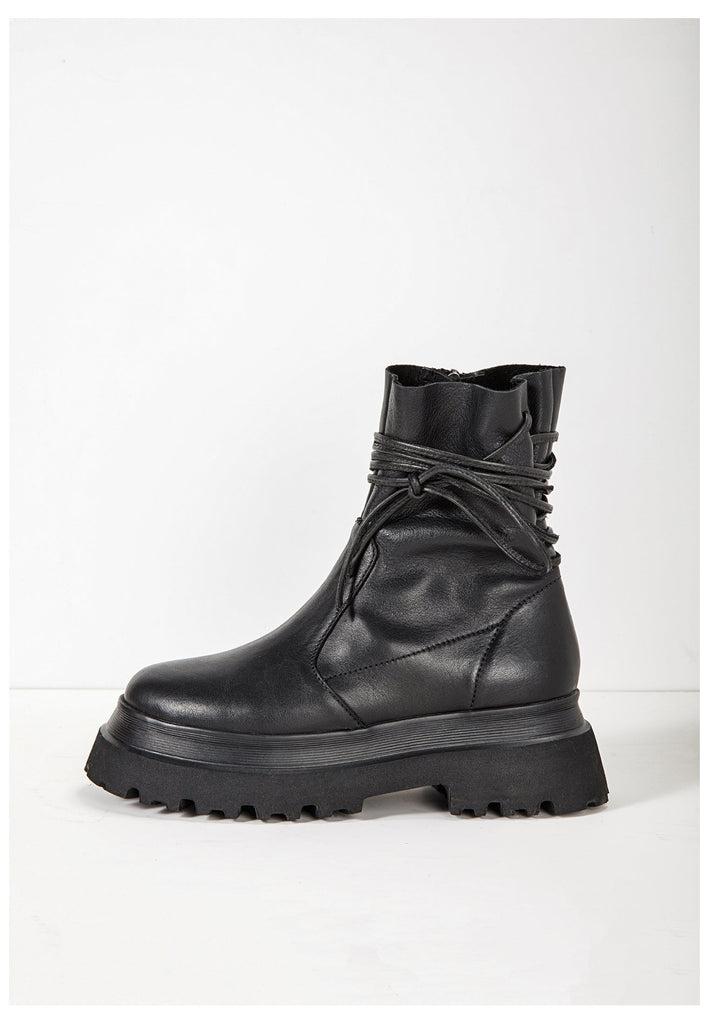 Inuovo Stiefelette Leder Schwarz - surf4shoes