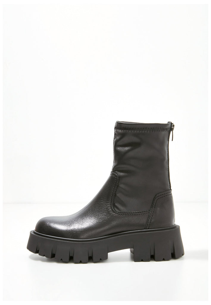 Inuovo Stiefelette Leder Schwarz - surf4shoes