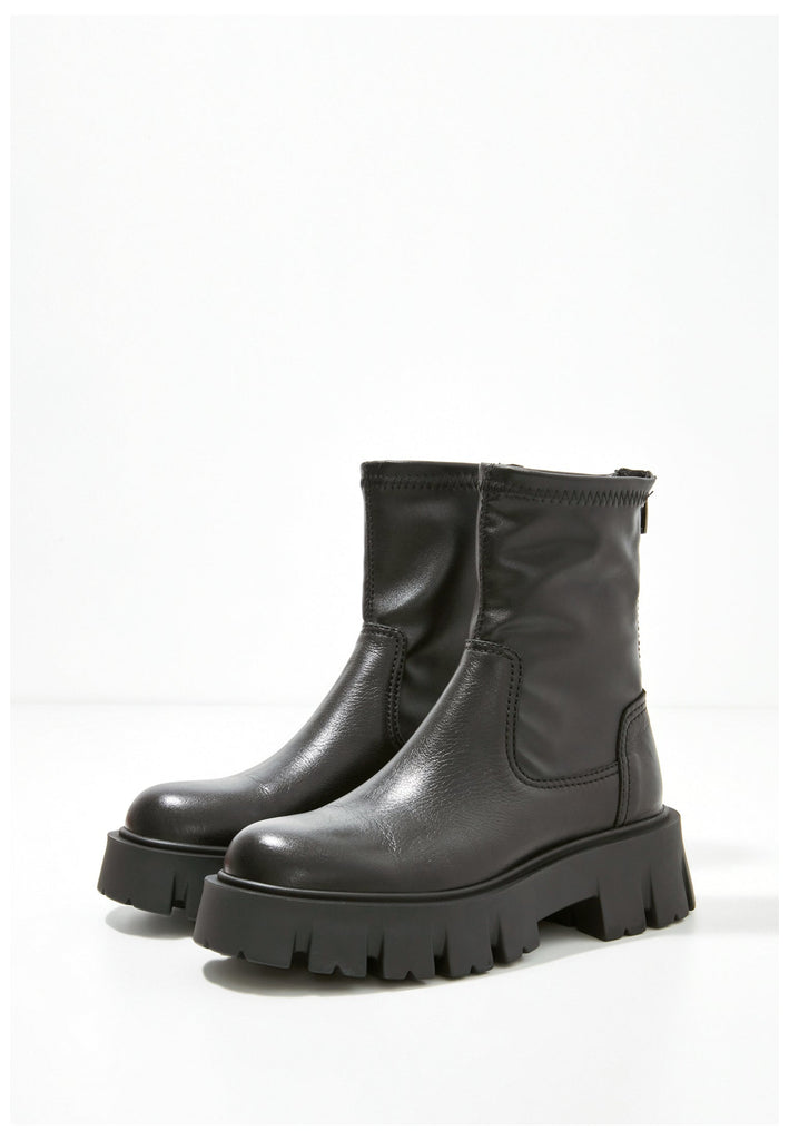 Inuovo Stiefelette Leder Schwarz - surf4shoes