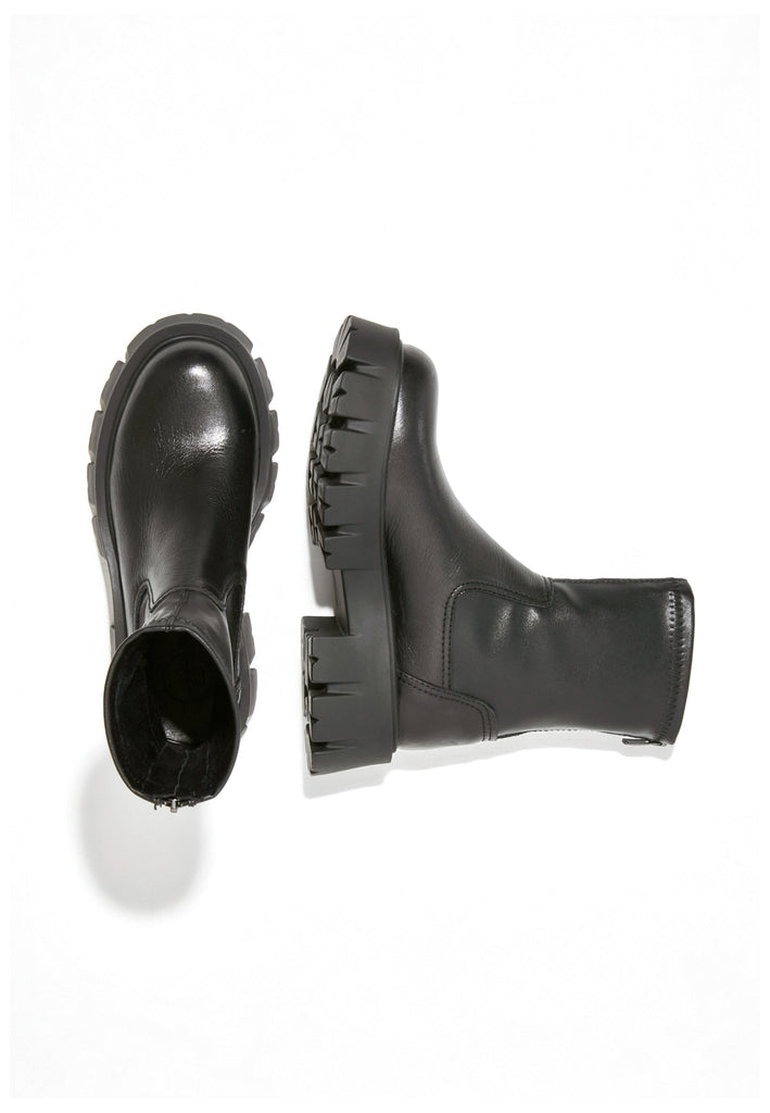 Inuovo Stiefelette Leder Schwarz - surf4shoes