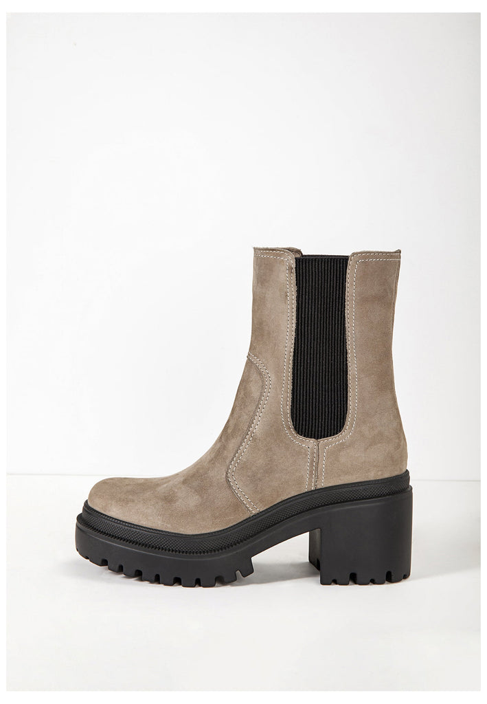 Inuovo Stiefelette Leder/Textil Beige - surf4shoes