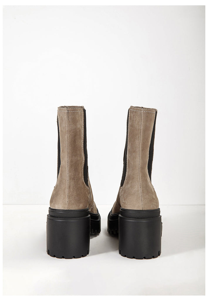 Inuovo Stiefelette Leder/Textil Beige - surf4shoes