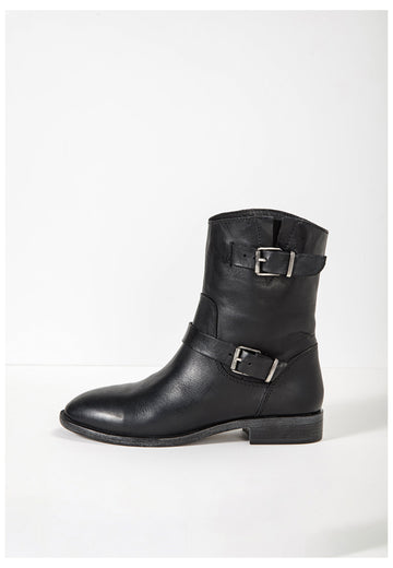 Inuovo Stiefelette Leder Schwarz - surf4shoes
