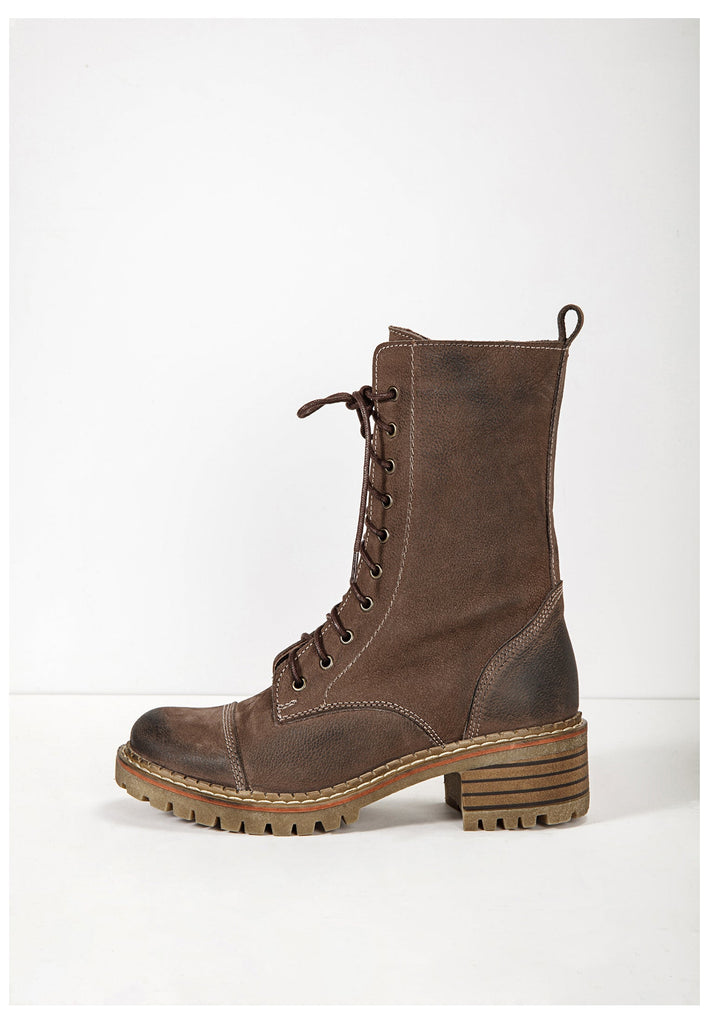 Inuovo Stiefelette Leder Dunkelbraun - surf4shoes