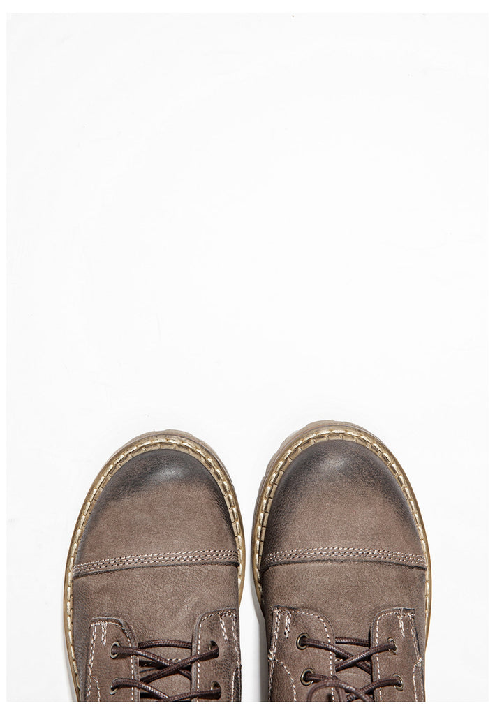 Inuovo Stiefelette Leder Dunkelbraun - surf4shoes