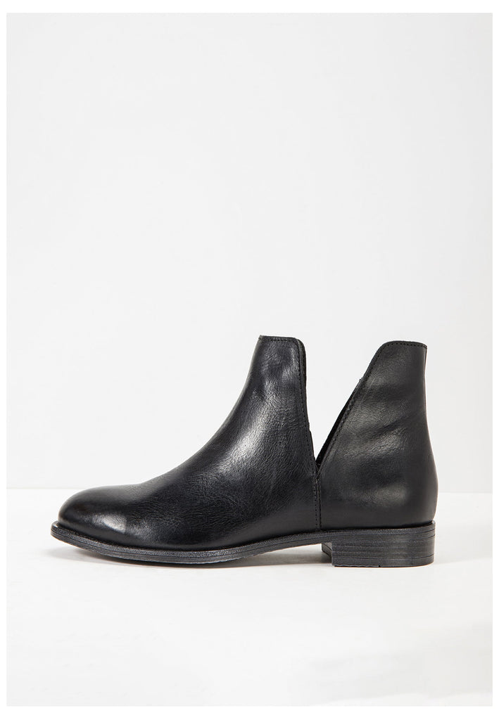 Inuovo Stiefelette Leder Schwarz - surf4shoes