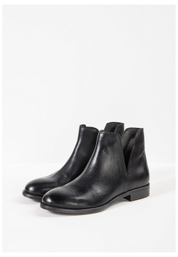 Inuovo Stiefelette Leder Schwarz - surf4shoes