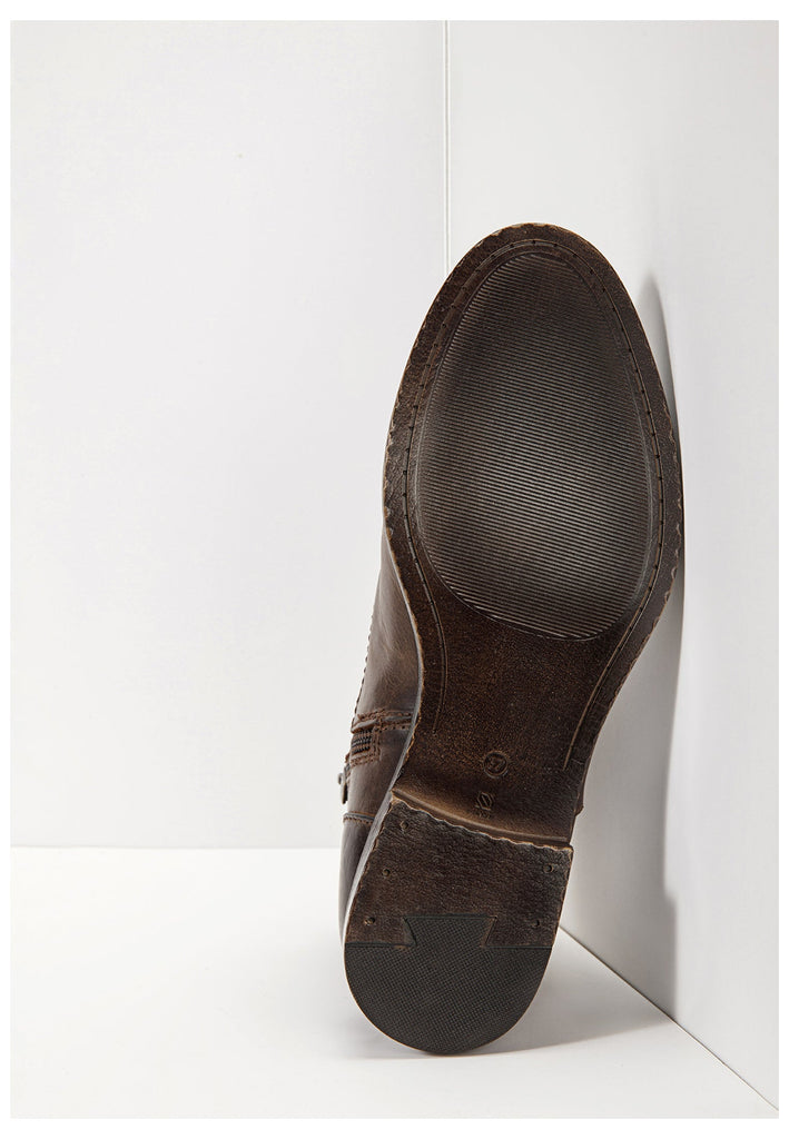 Inuovo Stiefelette Glattleder Dunkelbraun - surf4shoes