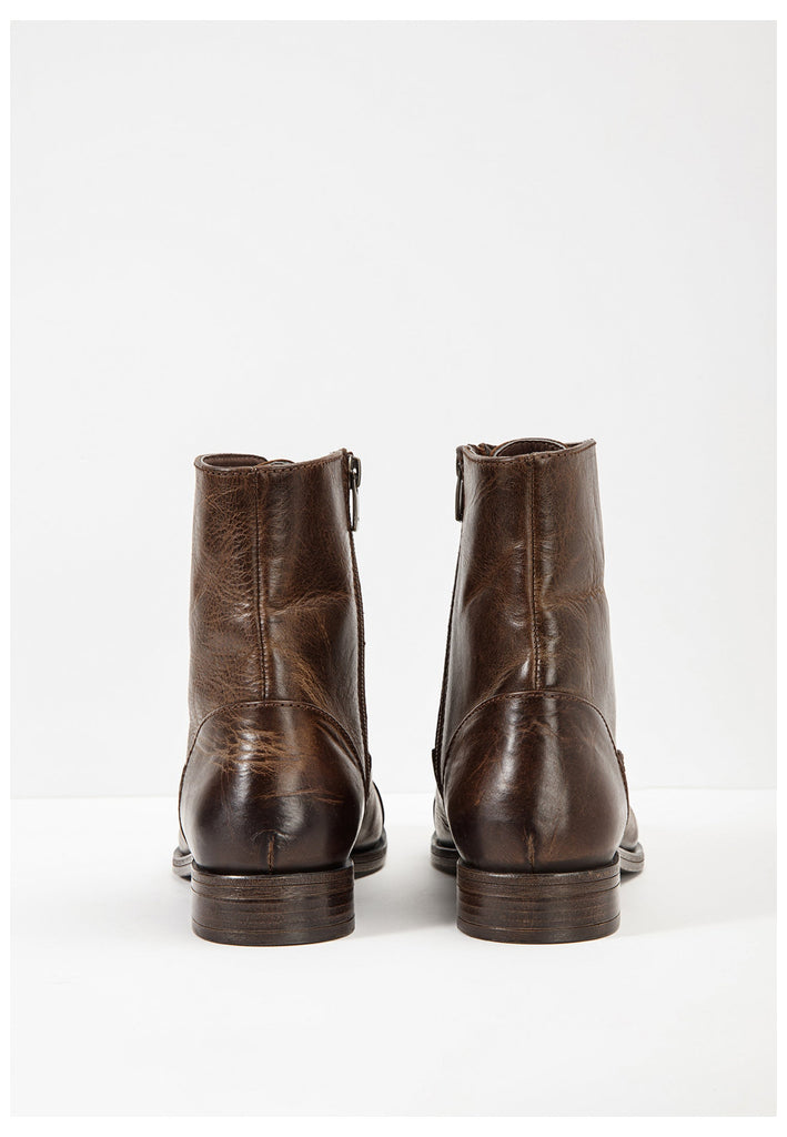 Inuovo Stiefelette Glattleder Dunkelbraun - surf4shoes