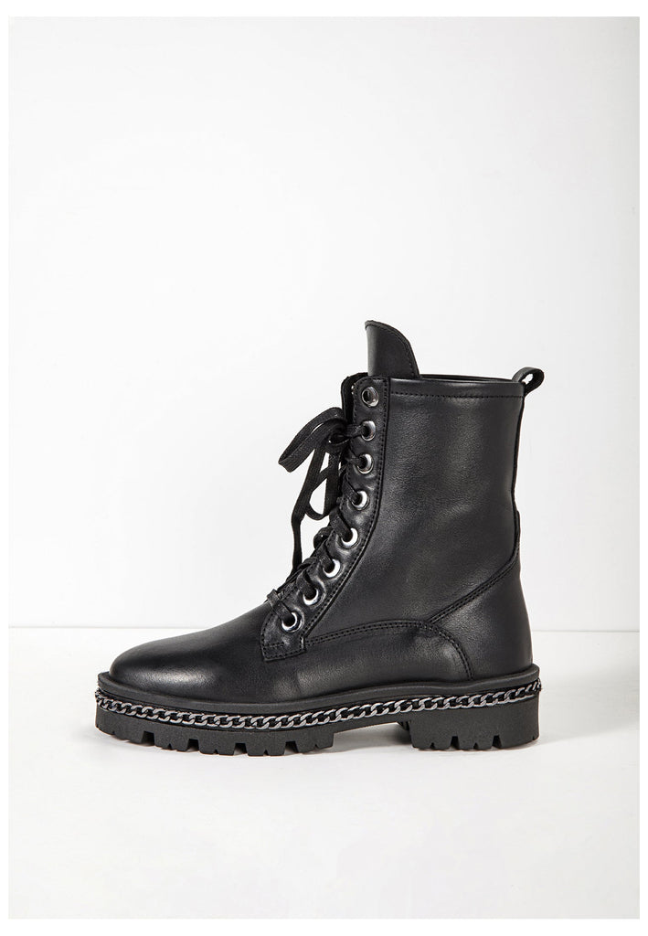 Inuovo Stiefelette Leder Schwarz - surf4shoes