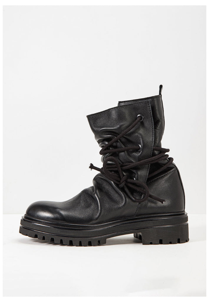 Inuovo Stiefelette Leder Schwarz - surf4shoes