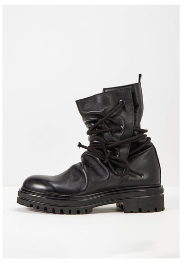 Inuovo Stiefelette Leder Schwarz - surf4shoes