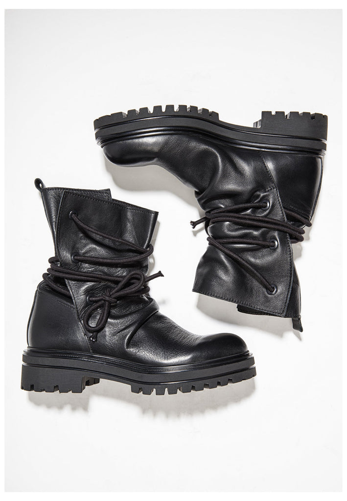 Inuovo Stiefelette Leder Schwarz - surf4shoes