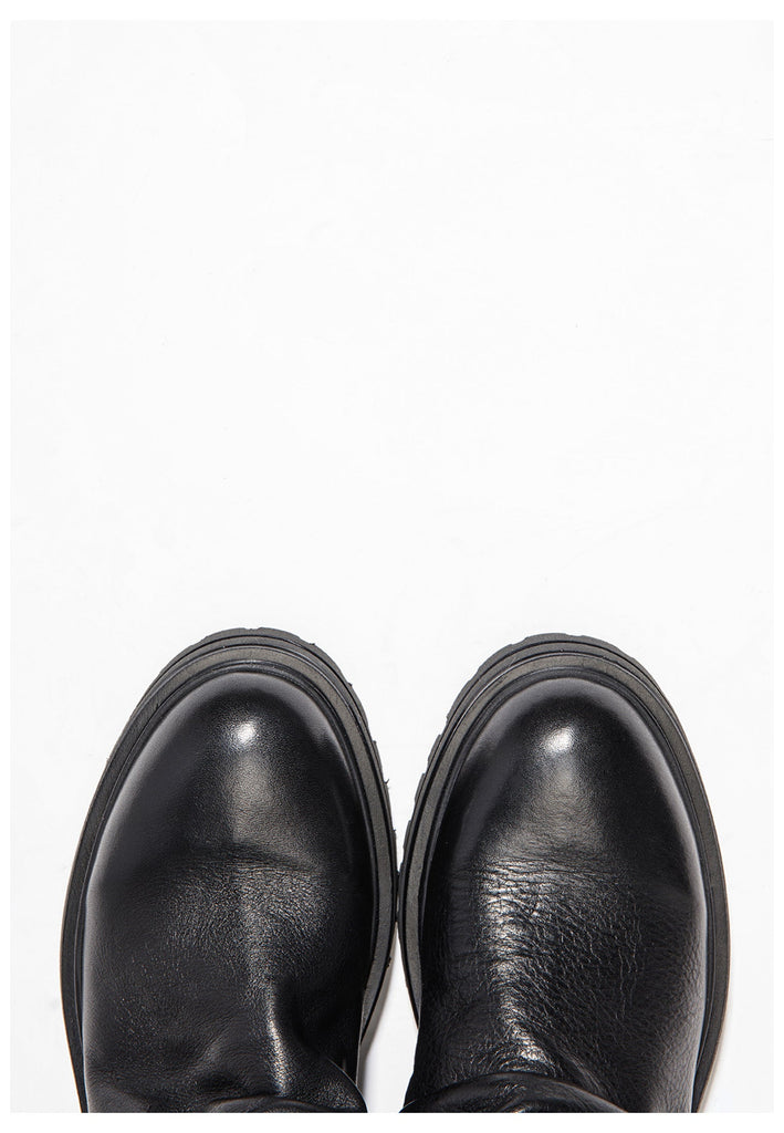 Inuovo Stiefelette Leder Schwarz - surf4shoes