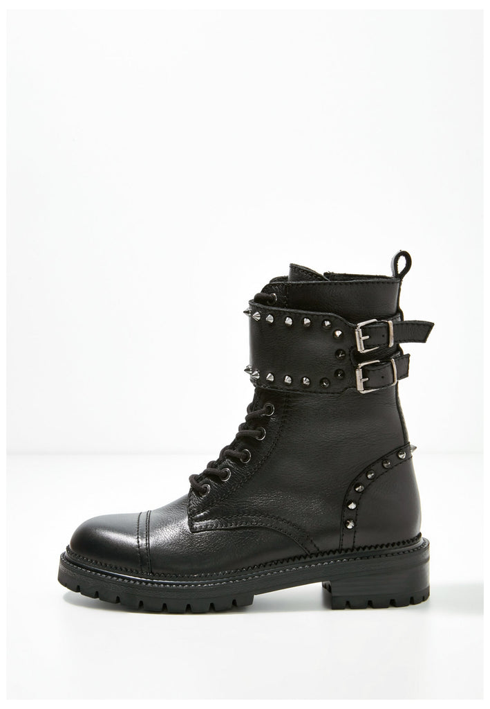 Inuovo Stiefelette Leder Schwarz - surf4shoes