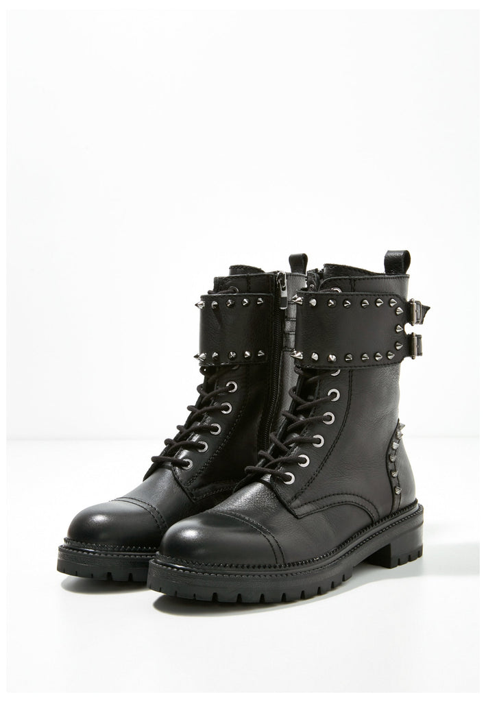 Inuovo Stiefelette Leder Schwarz - surf4shoes