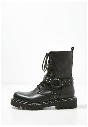 Inuovo Stiefelette Leder Schwarz - surf4shoes