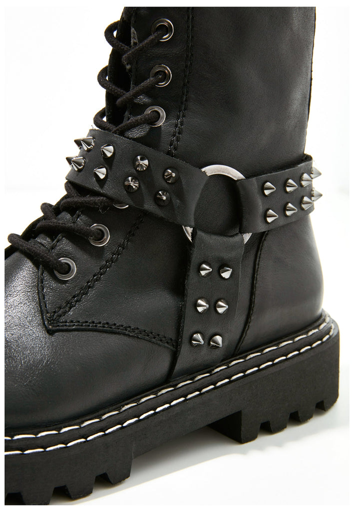 Inuovo Stiefelette Leder Schwarz - surf4shoes