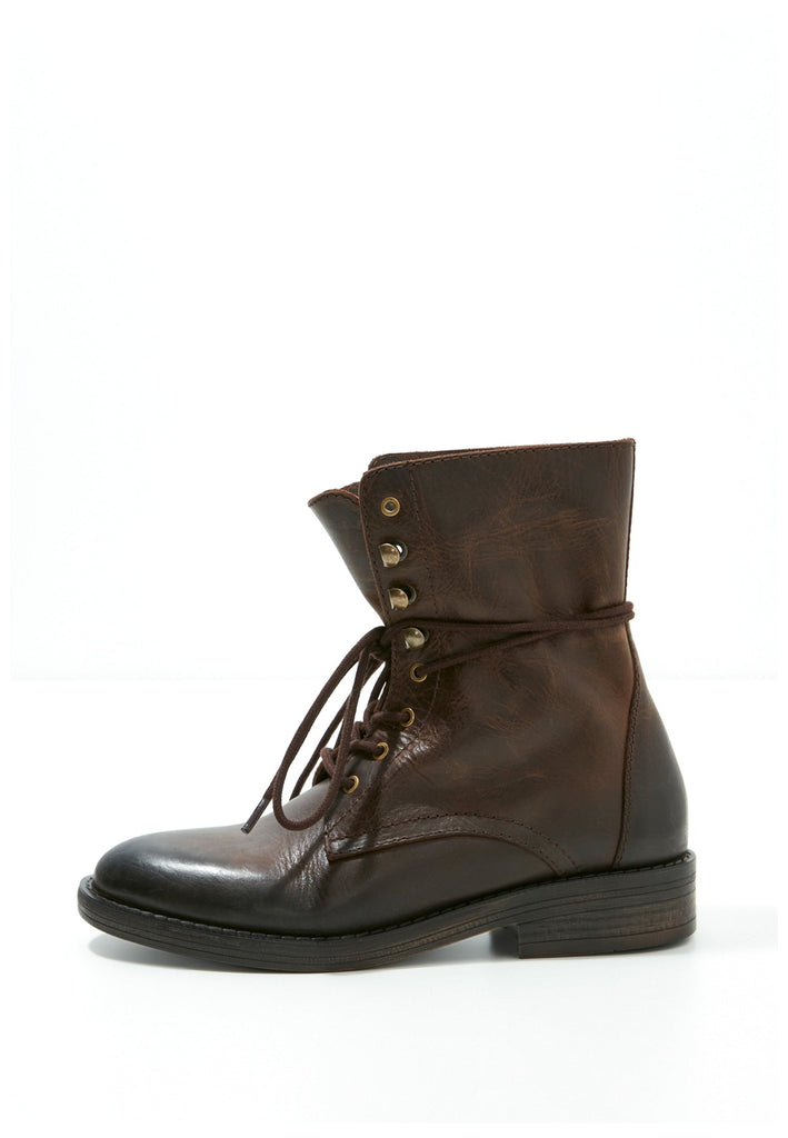 Inuovo Stiefelette Leder Dunkelbraun - surf4shoes
