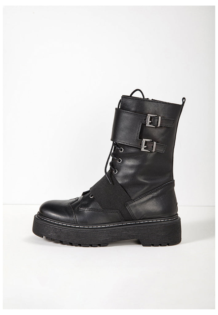 Inuovo Stiefelette Leder Schwarz - surf4shoes