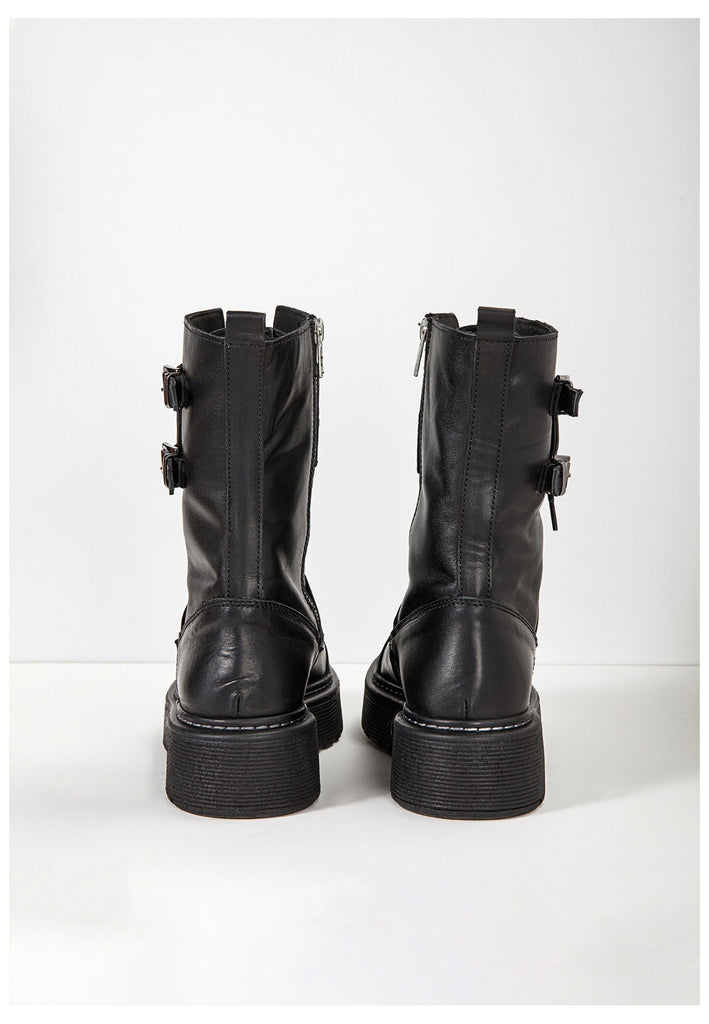 Inuovo Stiefelette Leder Schwarz - surf4shoes