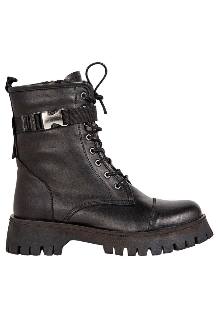 Inuovo Stiefelette Leder Schwarz - surf4shoes