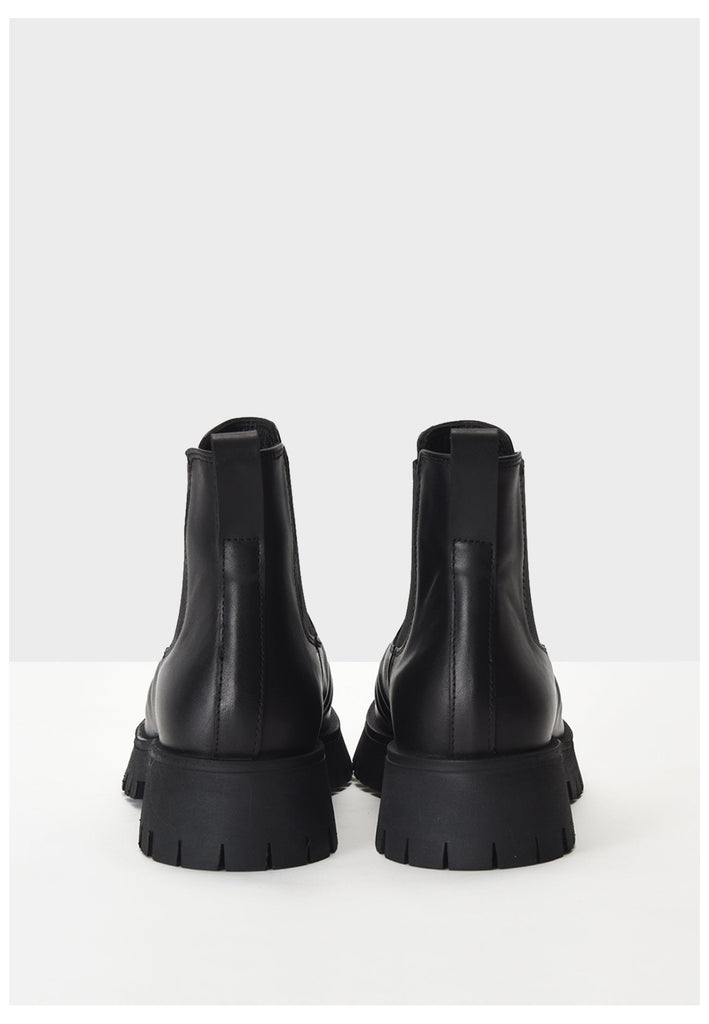 Inuovo Stiefelette Leder/Textil Schwarz - surf4shoes