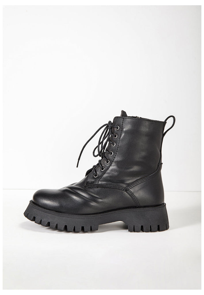 Inuovo Stiefelette Leder Schwarz - surf4shoes