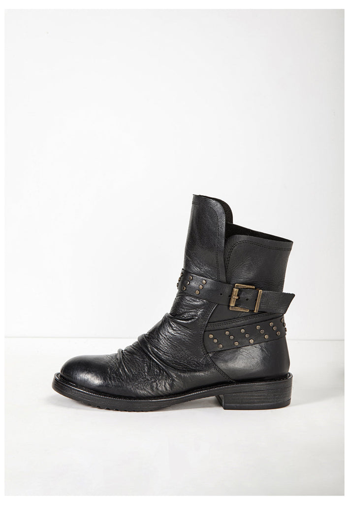 Inuovo Stiefelette Leder Schwarz - surf4shoes
