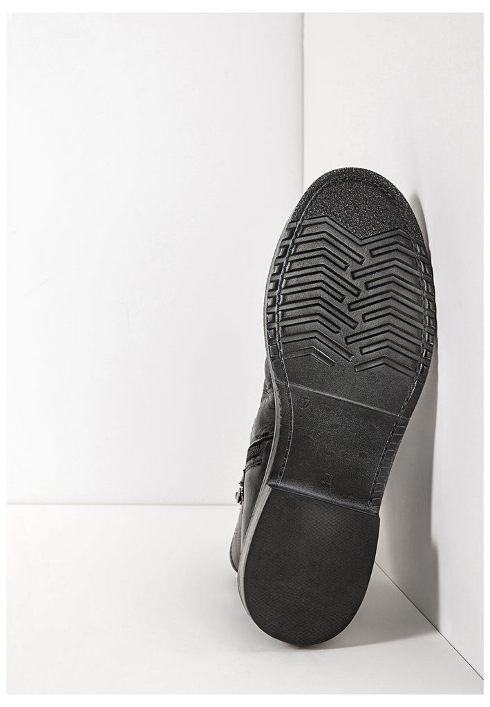 Inuovo Stiefelette Leder Schwarz - surf4shoes