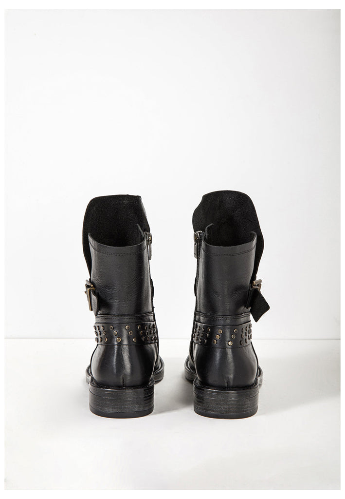 Inuovo Stiefelette Leder Schwarz - surf4shoes