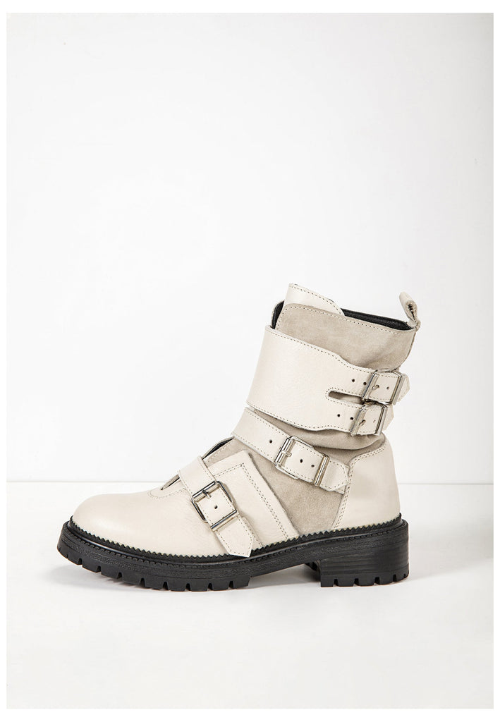 Inuovo Stiefelette Leder Weiß - surf4shoes