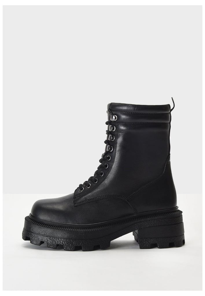 Inuovo Stiefelette Leder Schwarz - surf4shoes