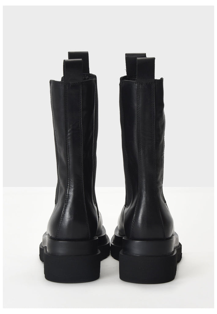 Inuovo Stiefelette Glattleder Schwarz - surf4shoes