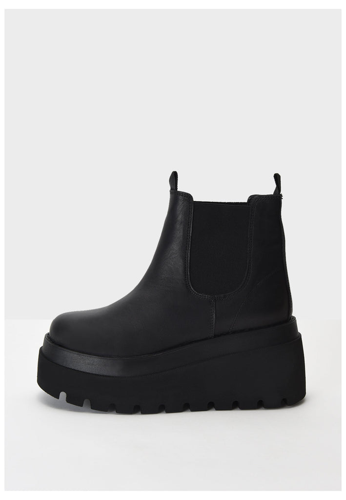 Inuovo Stiefelette Leder/Textil Schwarz - surf4shoes