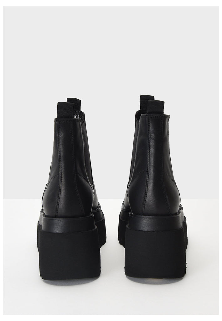 Inuovo Stiefelette Leder/Textil Schwarz - surf4shoes