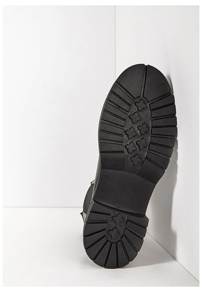 Inuovo Stiefelette Leder/Textil Schwarz - surf4shoes