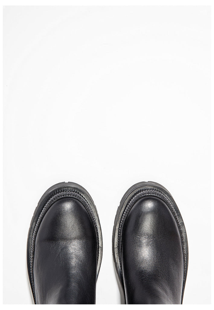 Inuovo Stiefelette Leder/Textil Schwarz - surf4shoes