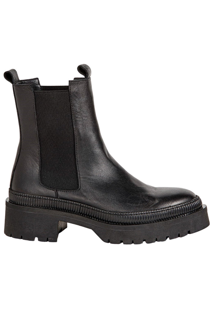 Inuovo Stiefelette Leder/Textil Schwarz - surf4shoes