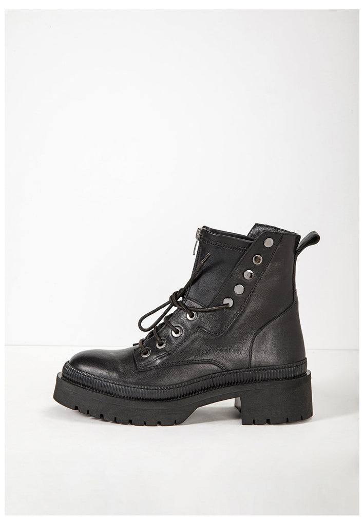 Inuovo Stiefelette Leder Schwarz - surf4shoes