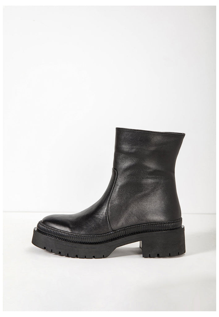 Inuovo Stiefelette Leder Schwarz - surf4shoes