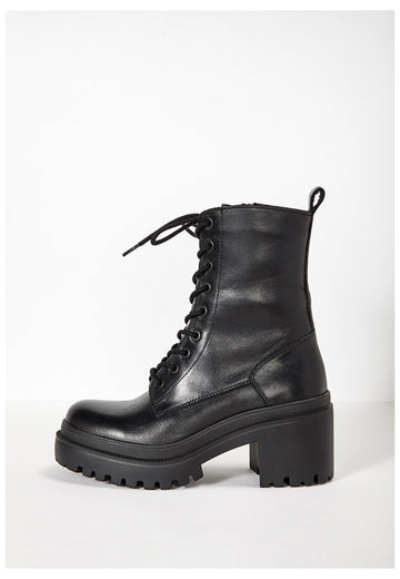 Inuovo Stiefelette Leder Schwarz - surf4shoes